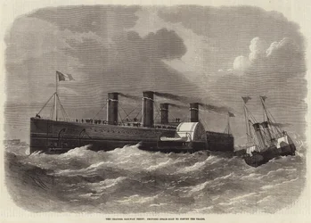 El Ferry del Canal, Propuesta de Barco de Vapor para transportar los Trenes